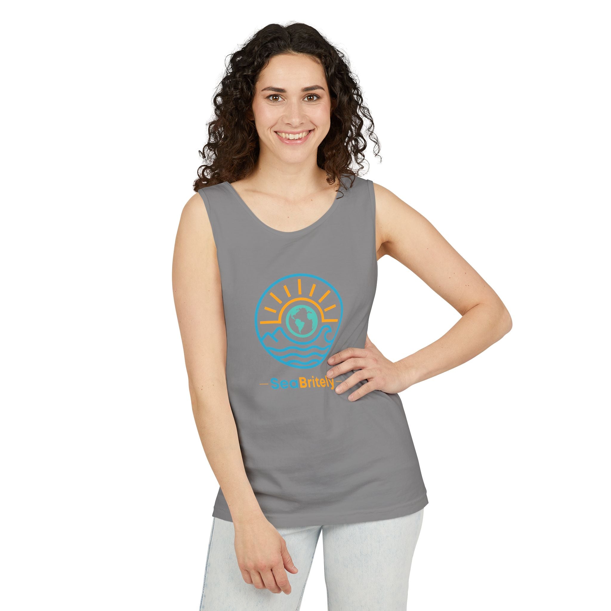 SeaBritey Logo Tank Top — Eco Surf Vibes Graphic Tank
