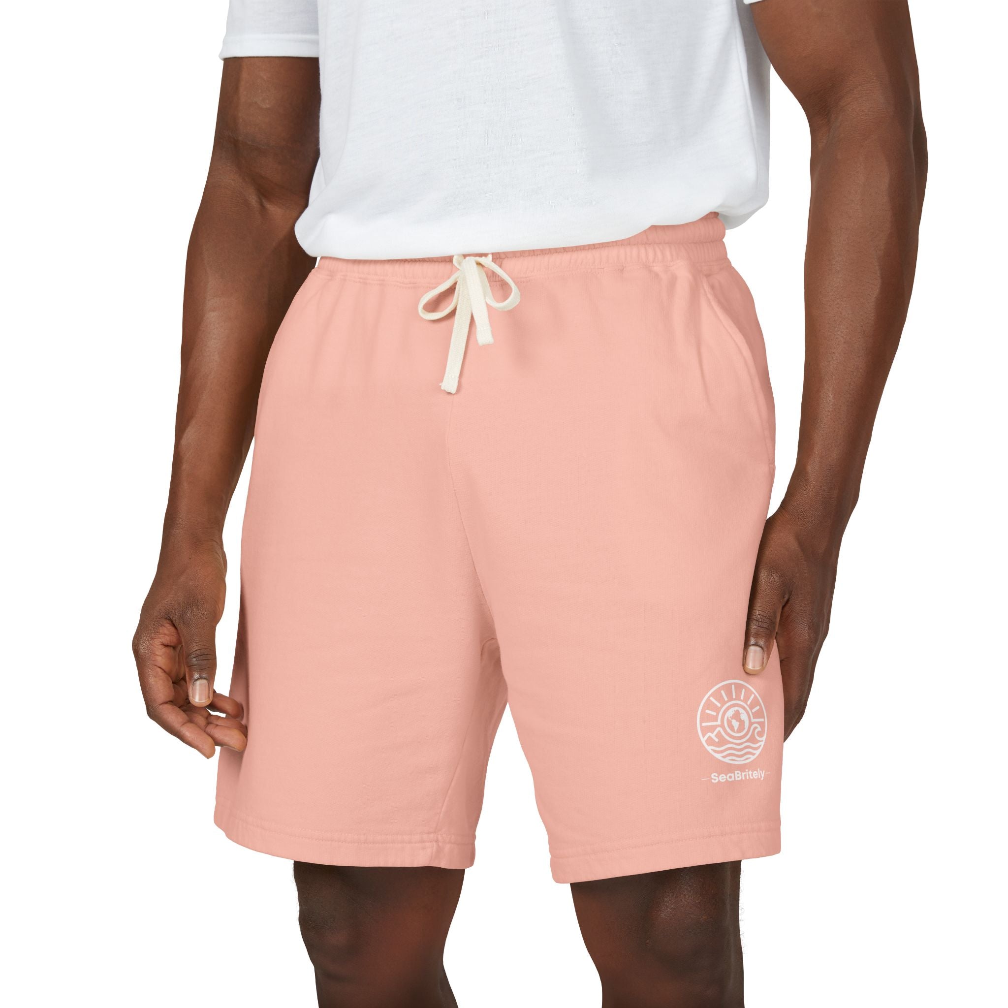 Lightweight Fleece Sweat Shorts — Garment-Dyed Casual Lounge Shorts