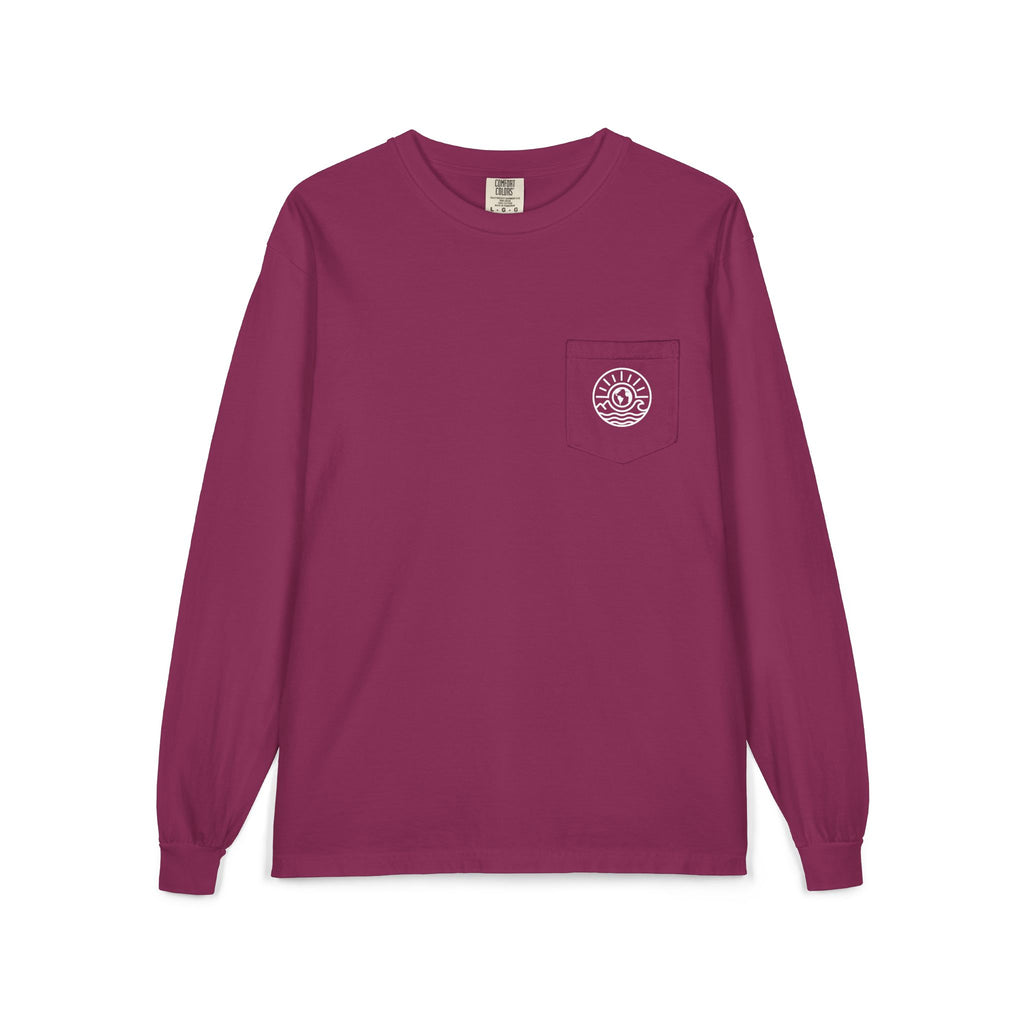 Long Sleeve Pocket T-Shirt — Classic White Cotton Tee