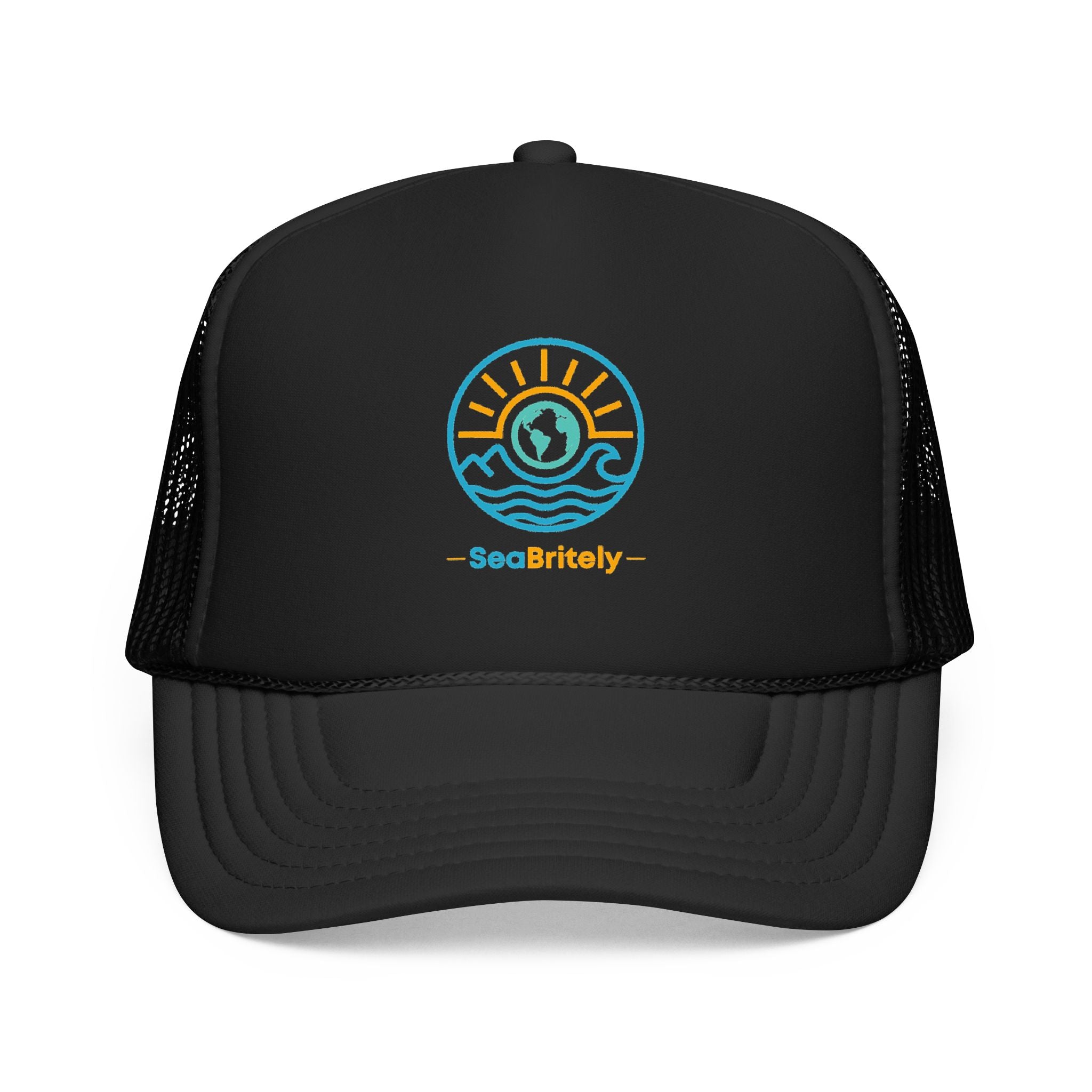 Sunrise Wave Trucker Cap - Foam Trucker Hat