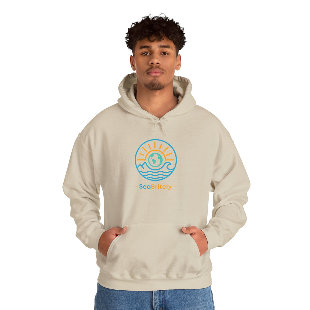 Coastal Calm Hoodie —  Cotton Blend Pullover