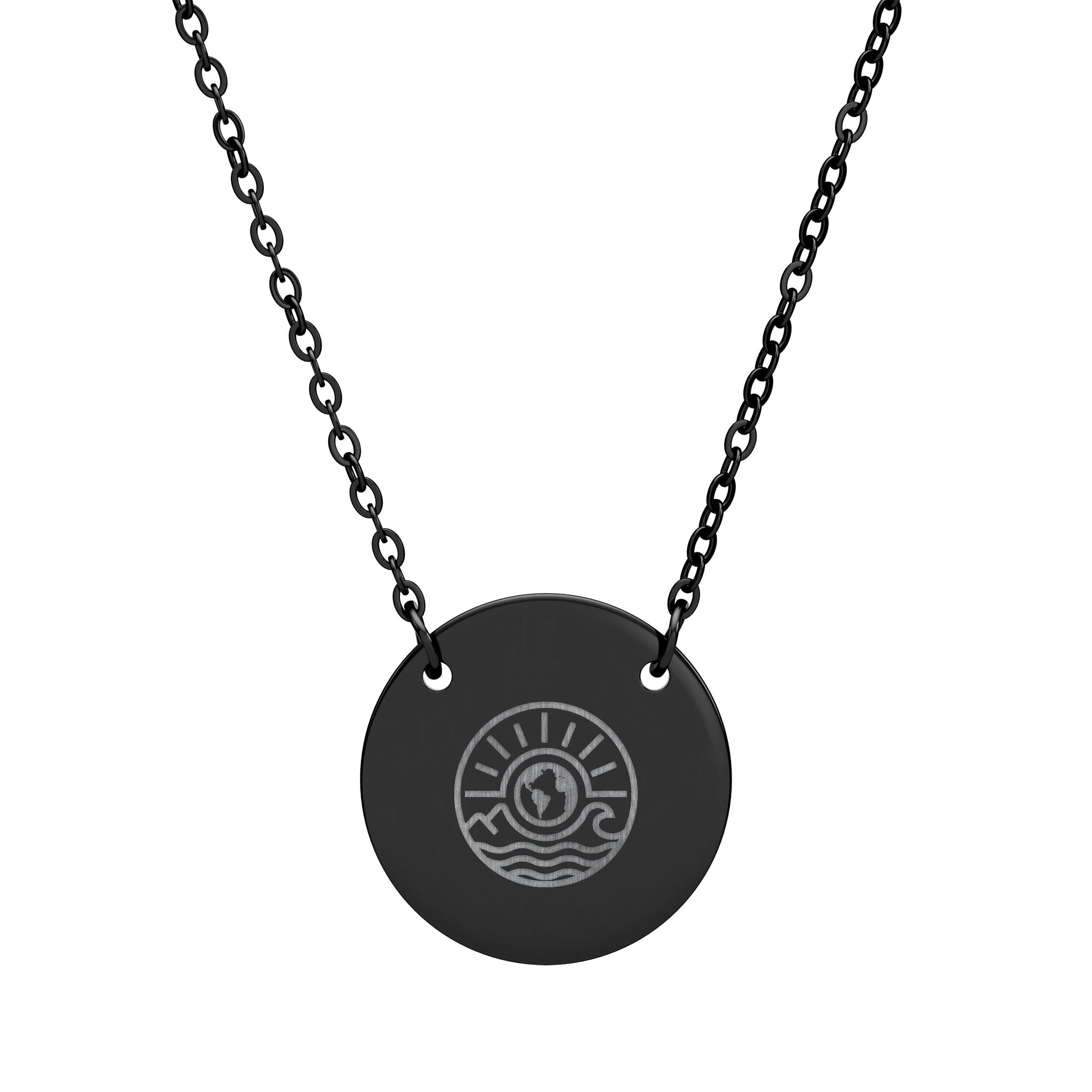 Sea Britely Logo Circle Necklace