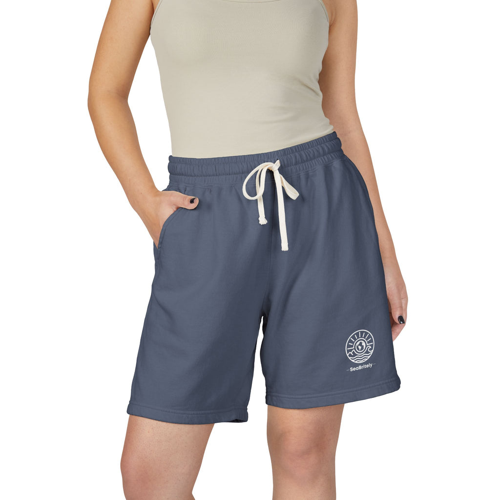 Lightweight Fleece Sweat Shorts — Garment-Dyed Casual Lounge Shorts