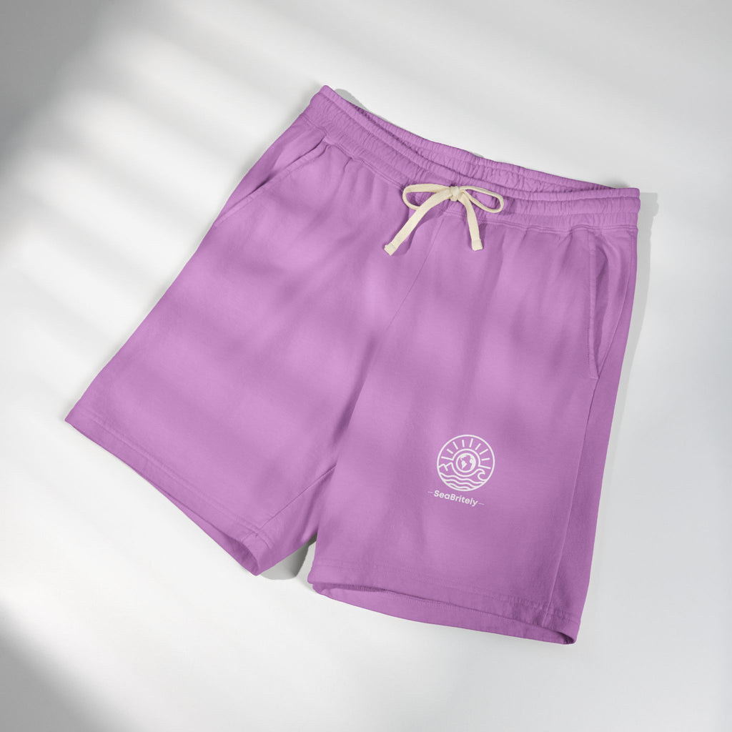 Lightweight Fleece Sweat Shorts — Garment-Dyed Casual Lounge Shorts