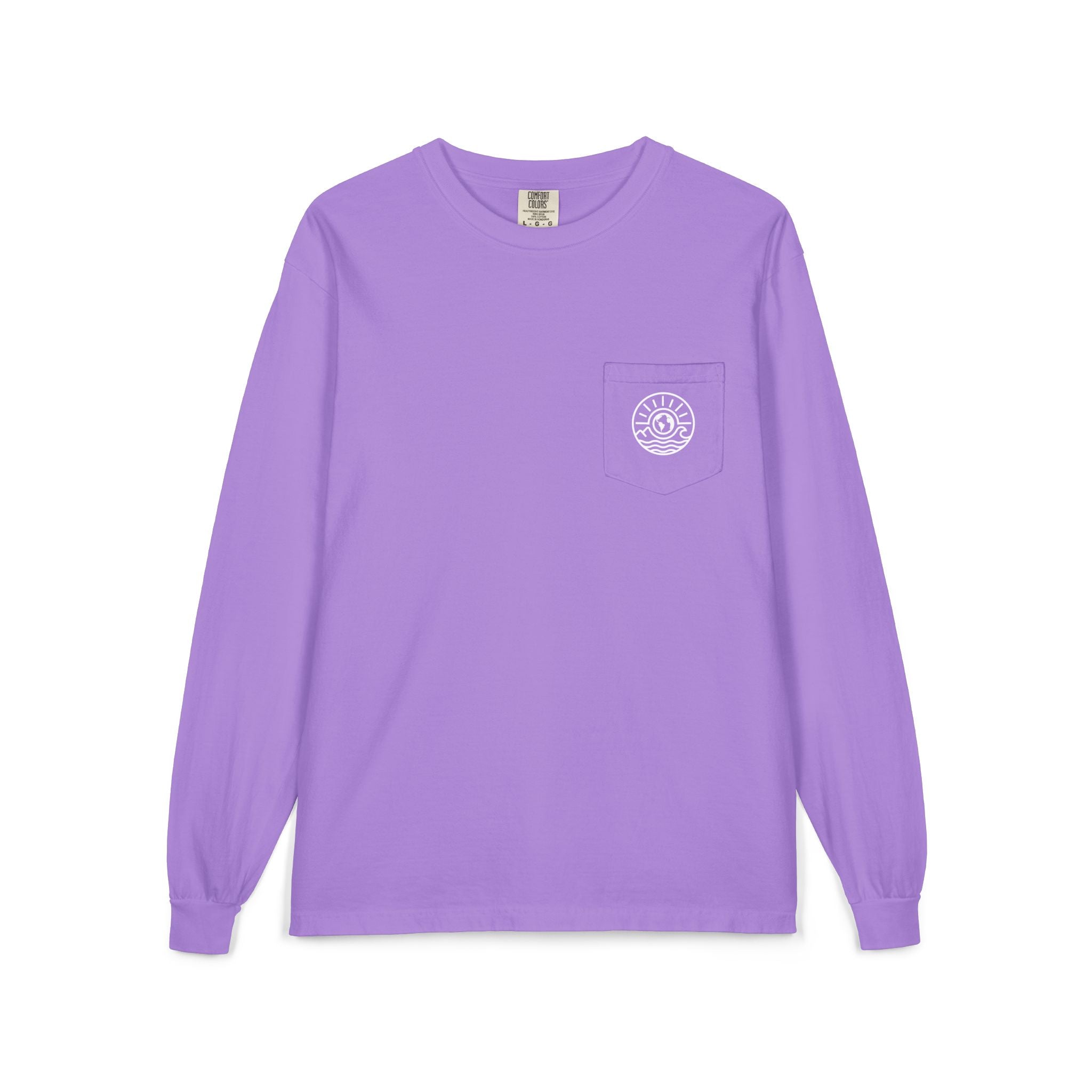 Long Sleeve Pocket T-Shirt — Classic White Cotton Tee