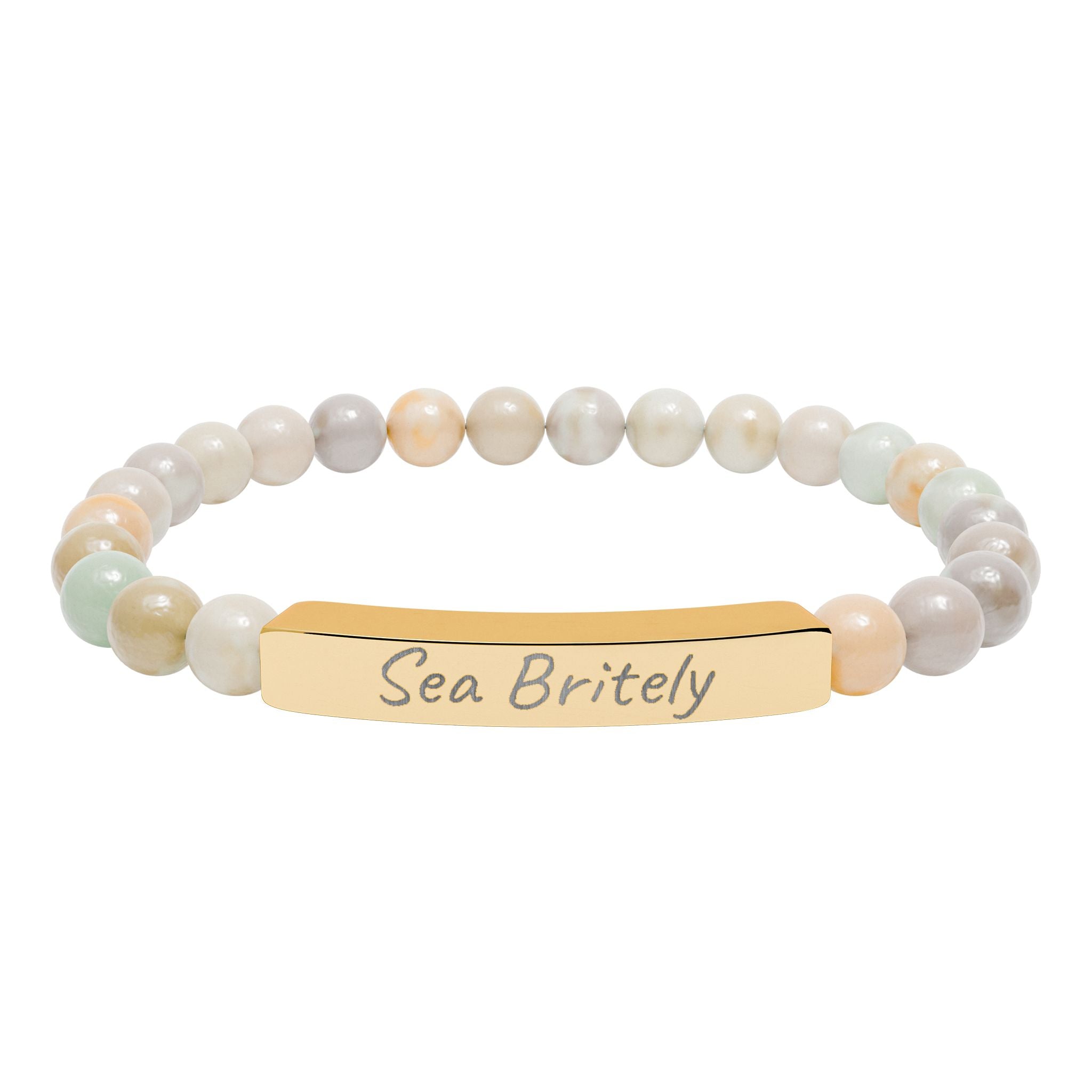 Sea Britely Natural Stone Stretch Bracelet