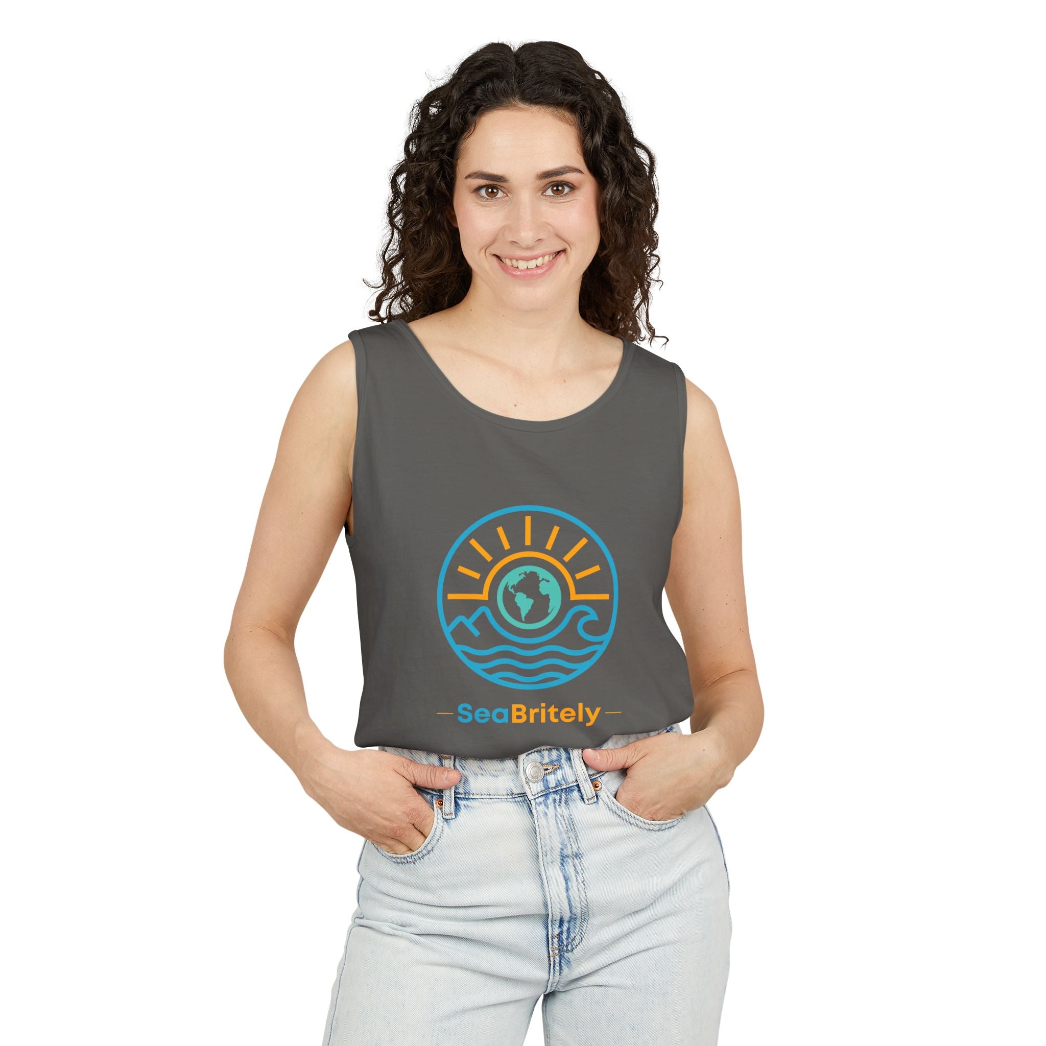SeaBritey Logo Tank Top — Eco Surf Vibes Graphic Tank
