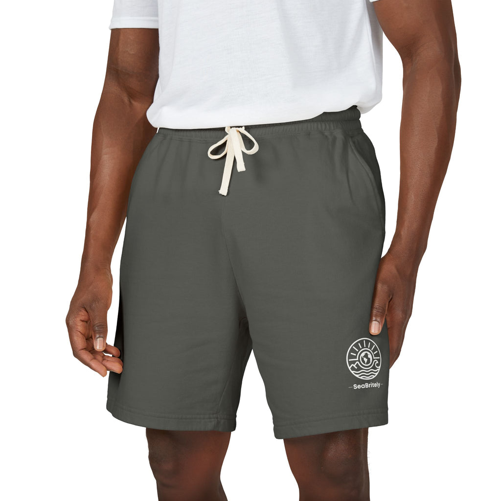 Lightweight Fleece Sweat Shorts — Garment-Dyed Casual Lounge Shorts