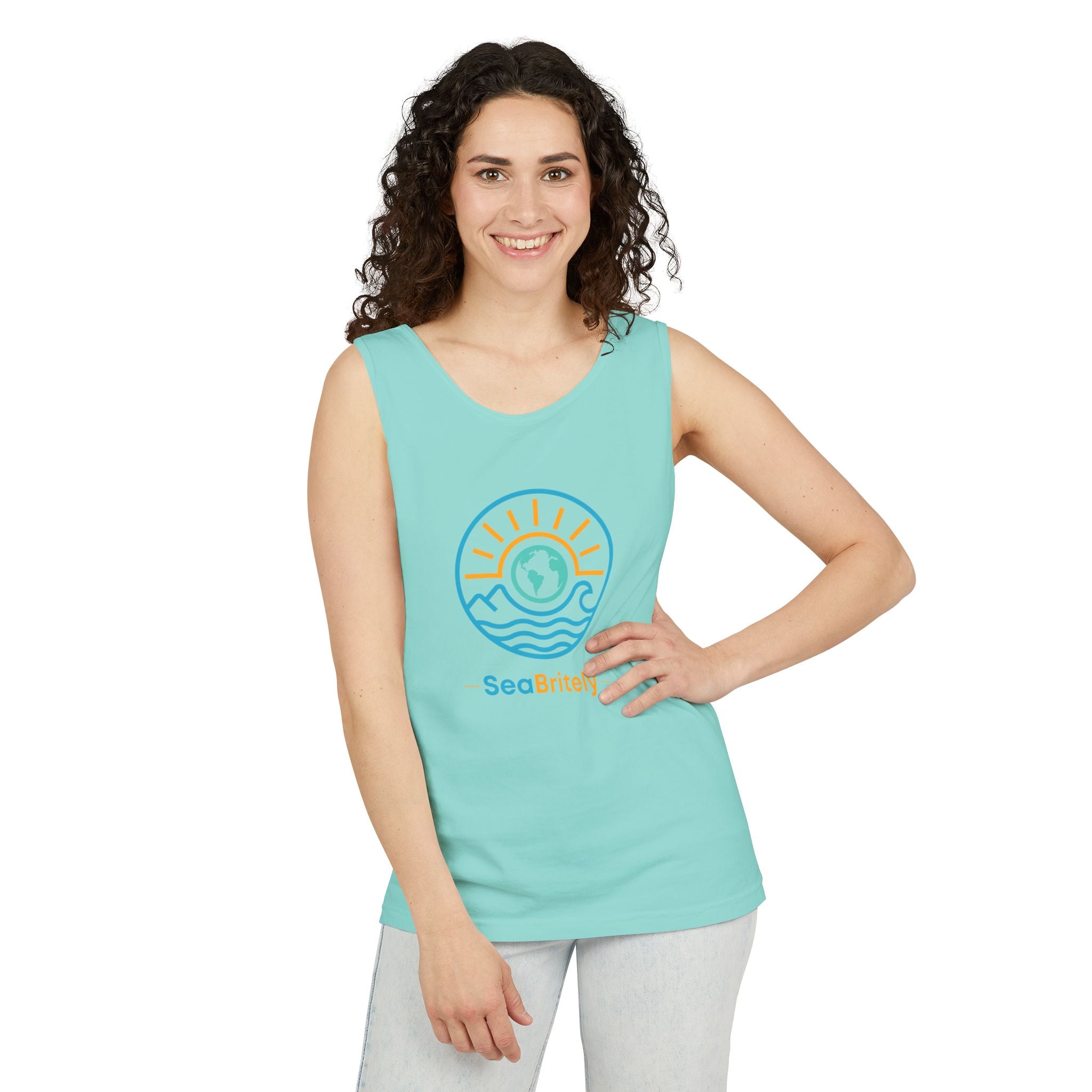 SeaBritey Logo Tank Top — Eco Surf Vibes Graphic Tank