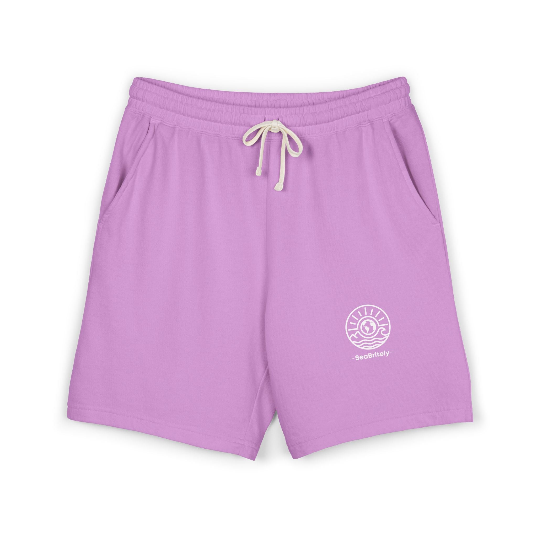 Lightweight Fleece Sweat Shorts — Garment-Dyed Casual Lounge Shorts
