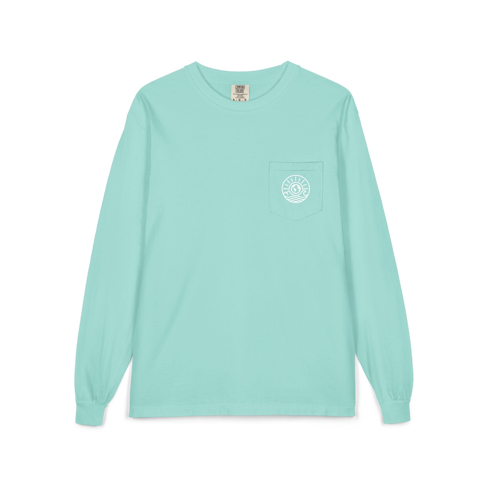Long Sleeve Pocket T-Shirt — Classic White Cotton Tee