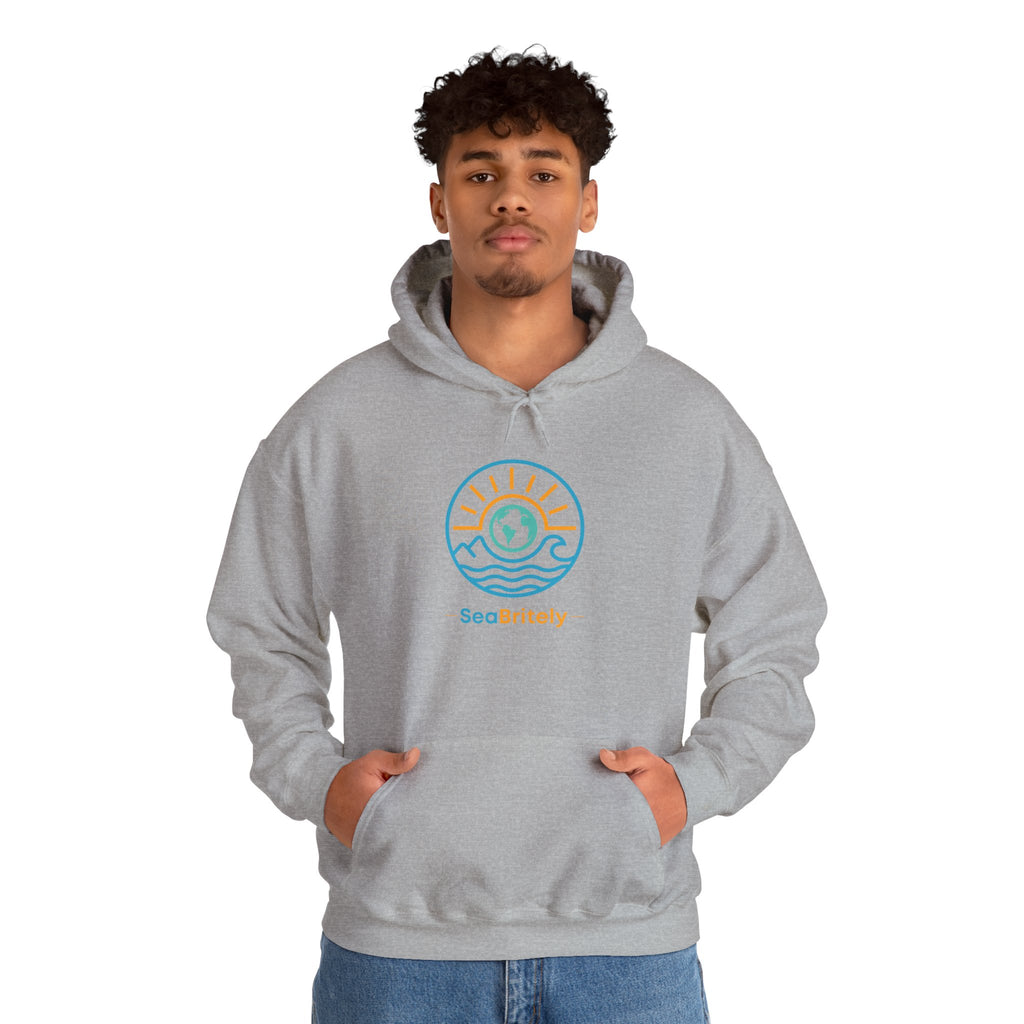 Coastal Calm Hoodie —  Cotton Blend Pullover