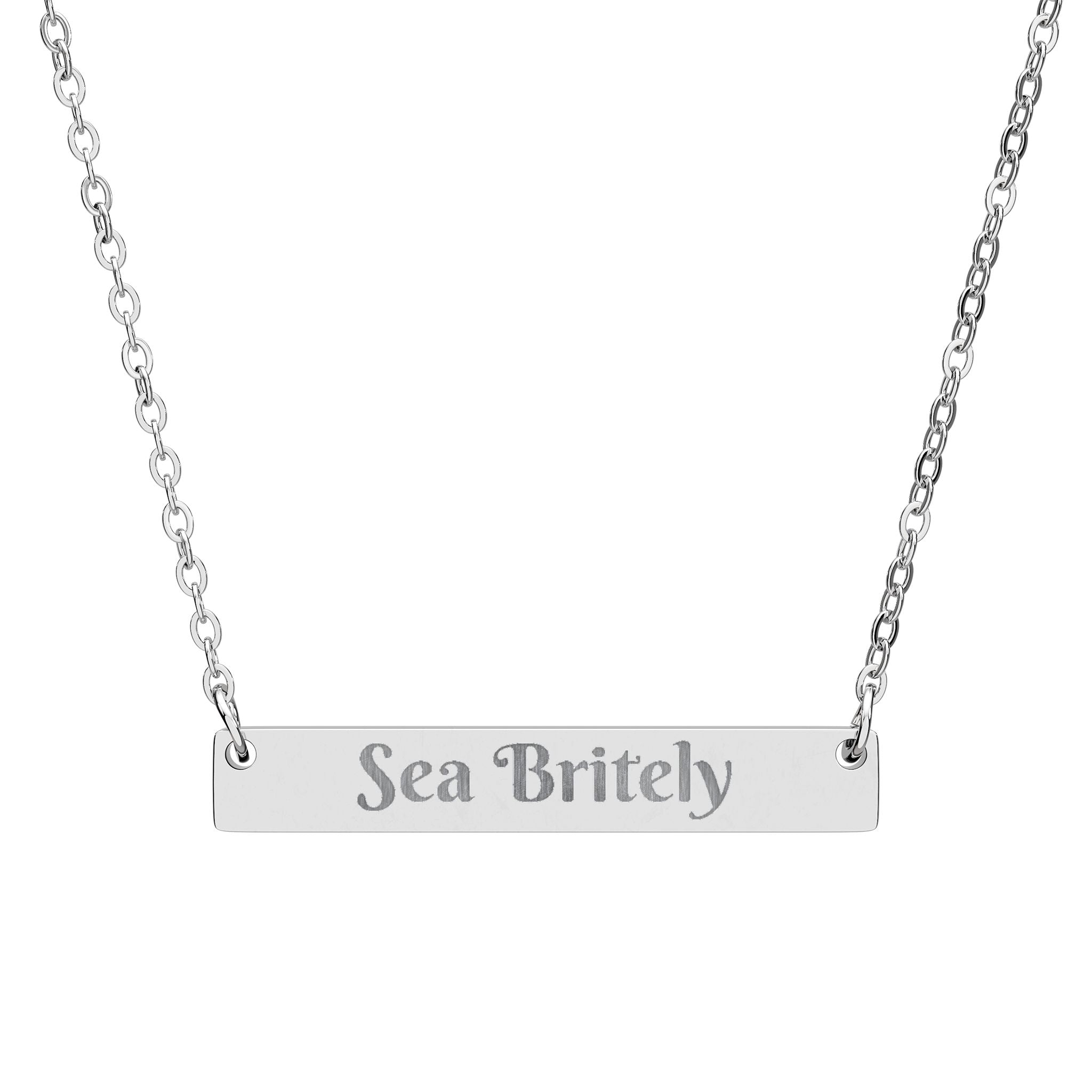 Sea Britely Horizontal Bar Necklace