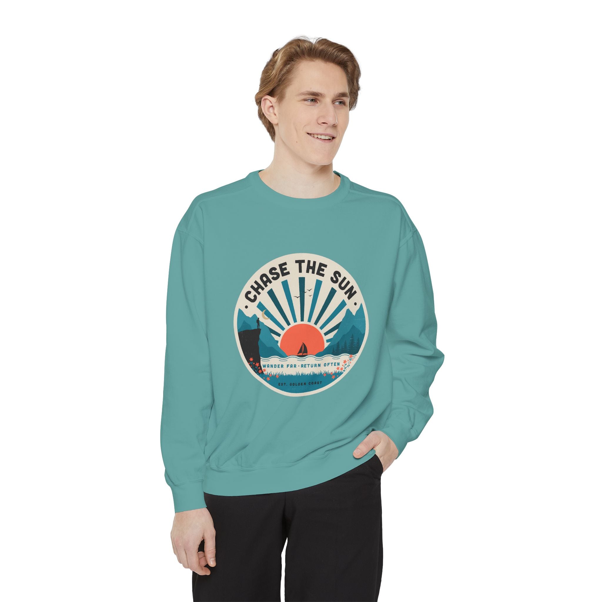 Chase the Sun Vintage Graphic Sweatshirt