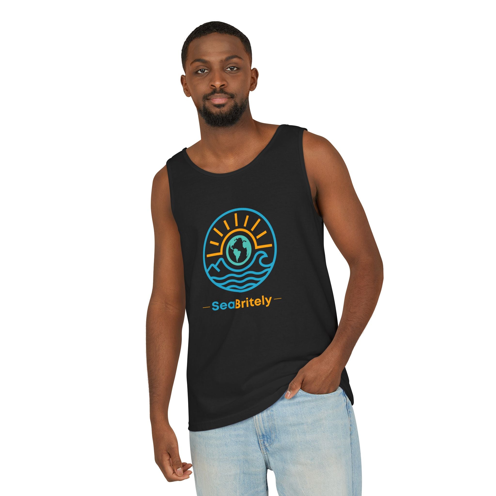 SeaBritey Logo Tank Top — Eco Surf Vibes Graphic Tank