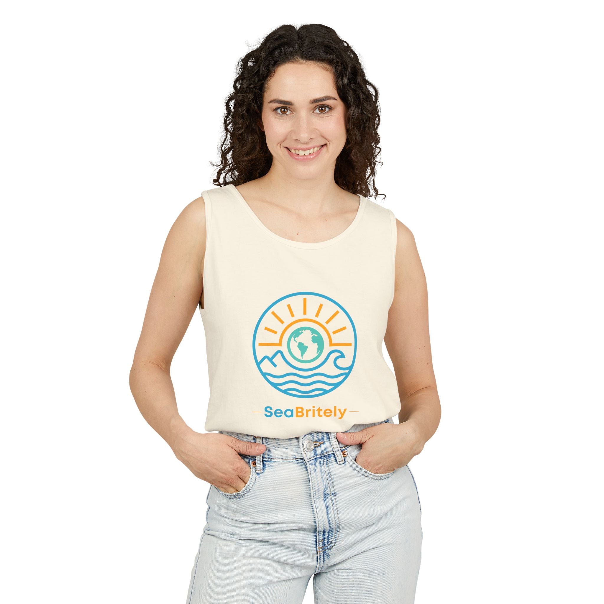 SeaBritey Logo Tank Top — Eco Surf Vibes Graphic Tank