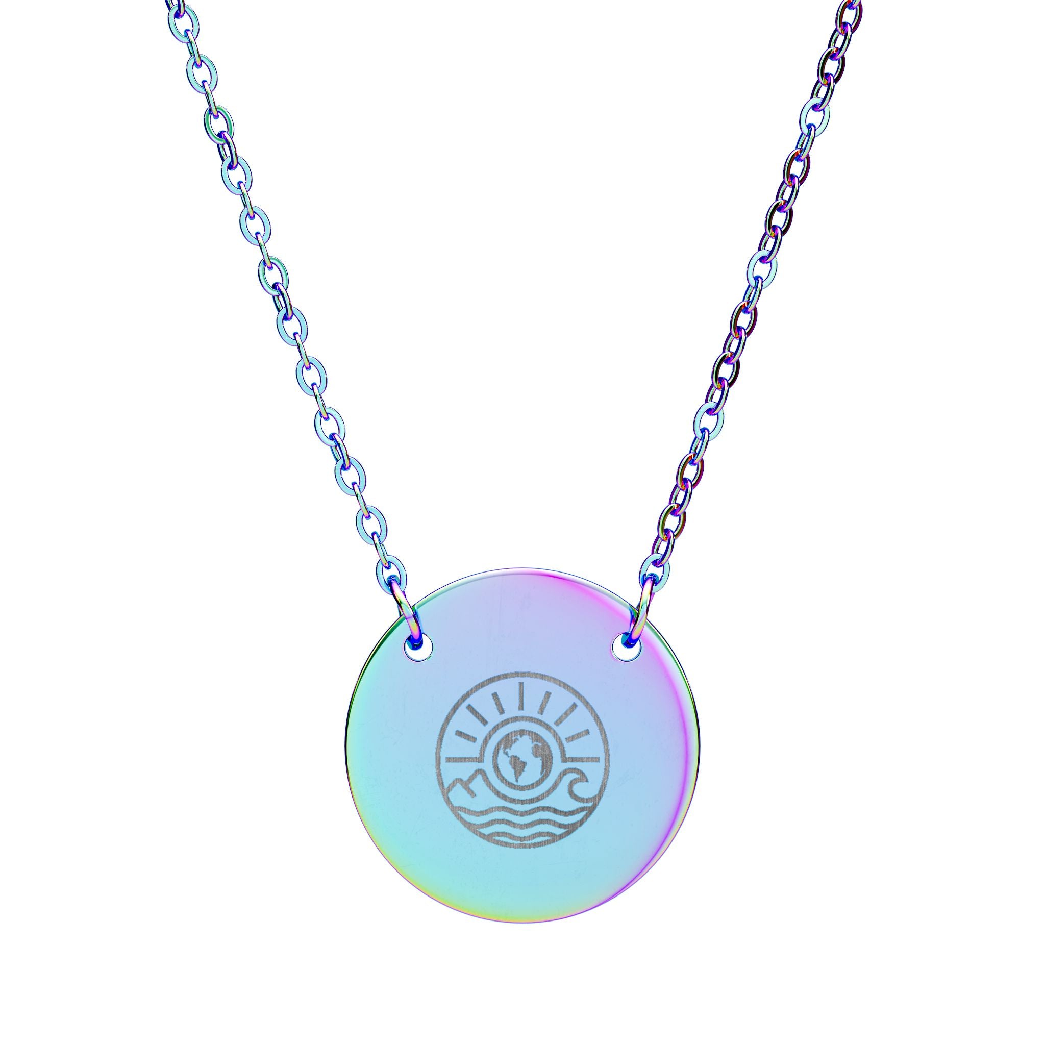 Sea Britely Logo Circle Necklace