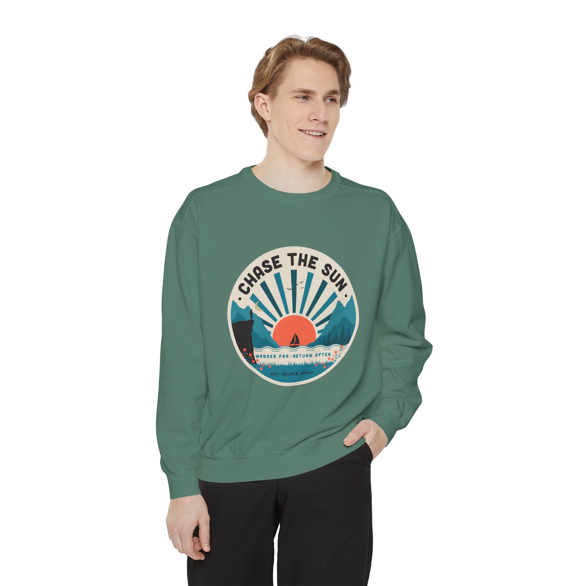 Chase the Sun Vintage Graphic Sweatshirt