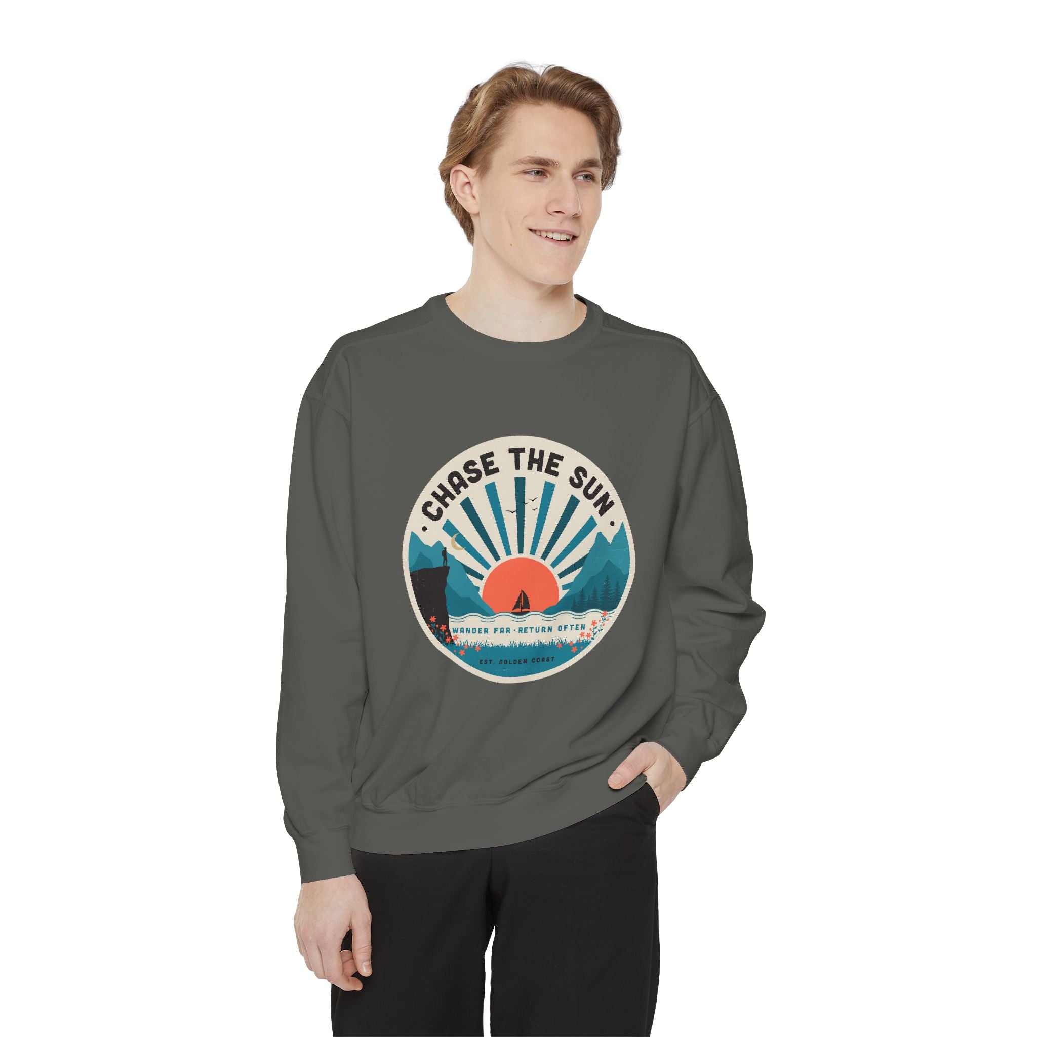 Chase the Sun Vintage Graphic Sweatshirt