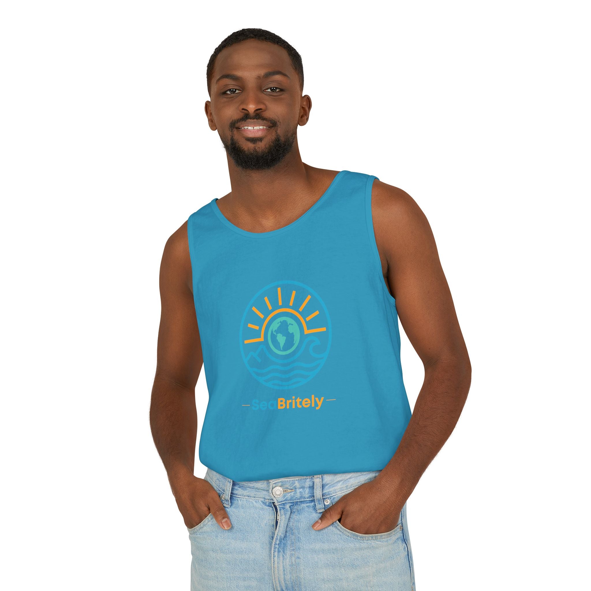 SeaBritey Logo Tank Top — Eco Surf Vibes Graphic Tank
